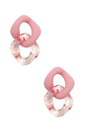 Color Link Acrylic Post Earring