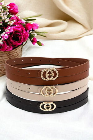 3 in 1 Intertwined Ring Belt Set