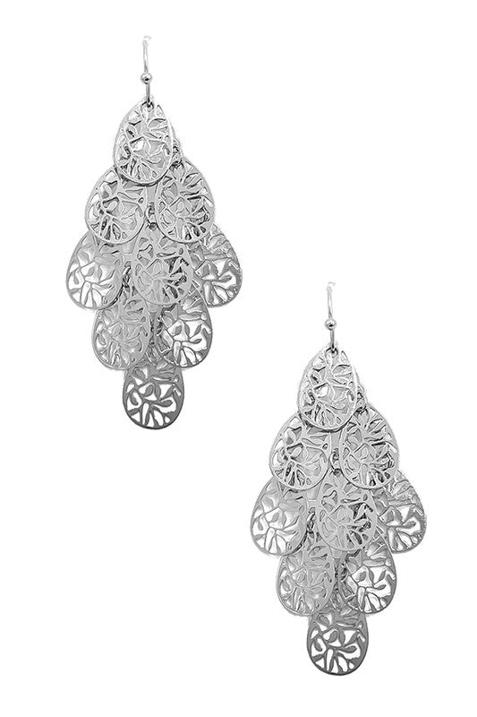 Filigree Multi Teardrop Earring