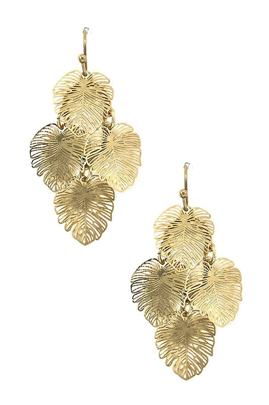 Leaf Filigree Dangle Earring