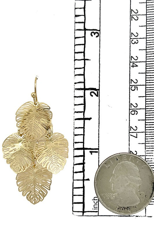 Leaf Filigree Dangle Earring