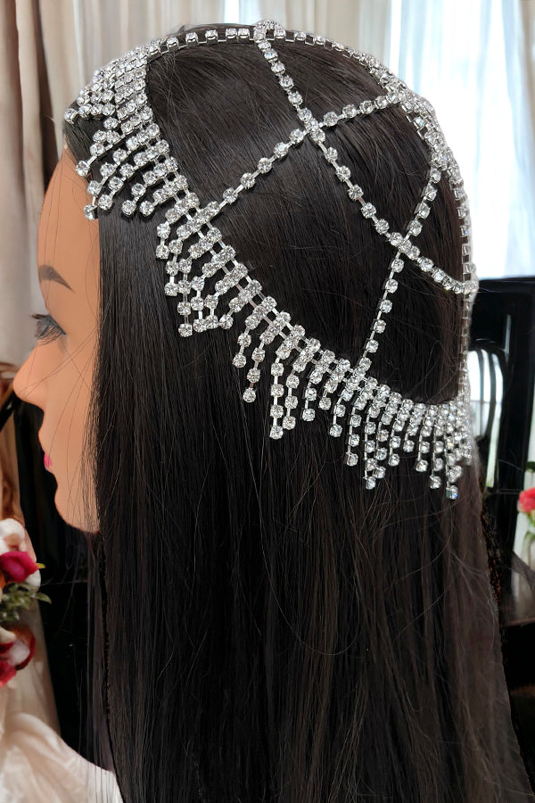 Rhinestone Pave Fashion Headnet