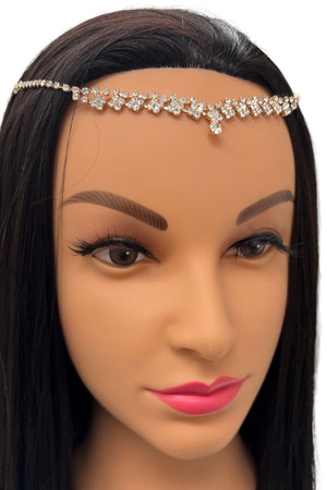 Rhinestone Pave Detail Head Chain