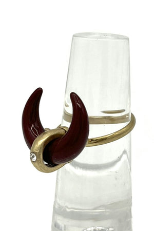 Curved Tusk Adjustable Ring