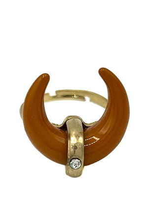 Curved Tusk Adjustable Ring