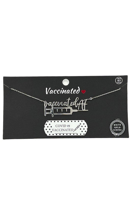 Vaccinated AF Pendant Necklace