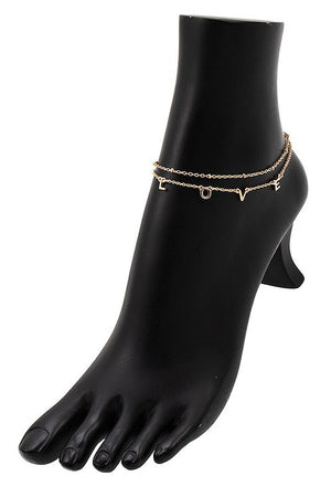 Love Accent Anklet