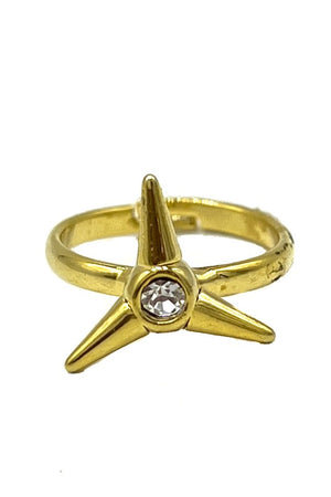 Thre Point Star Mid Ring
