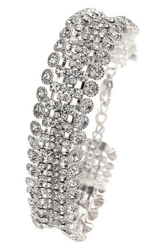 Rhinestone Crystal Gem Pave Bracelet