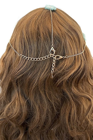 Mini Floral Pearl Link Headchain