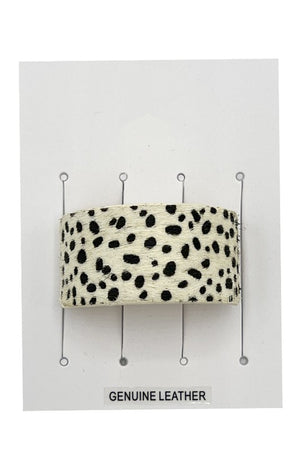 Animal Print Faux Hair Clip