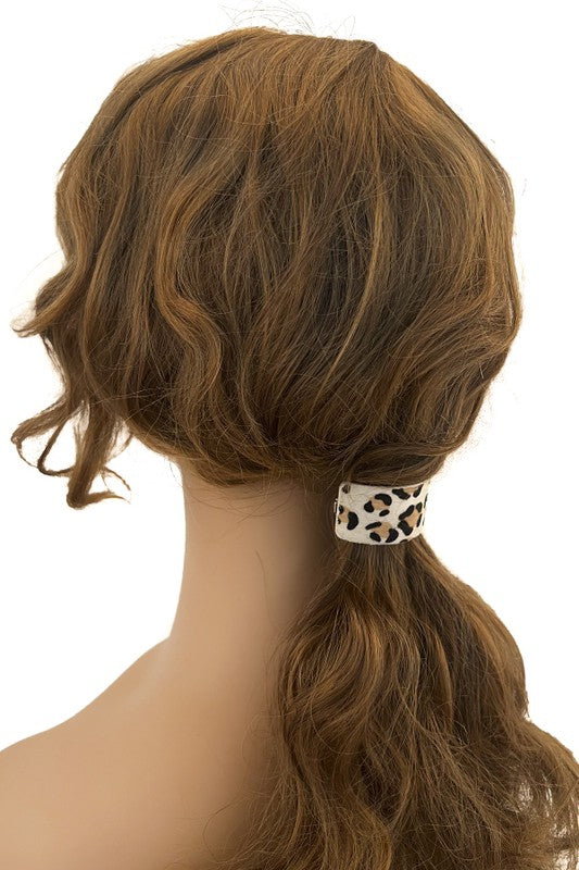 Animal Print Faux Hair Clip