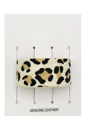 Animal Print Faux Hair Clip