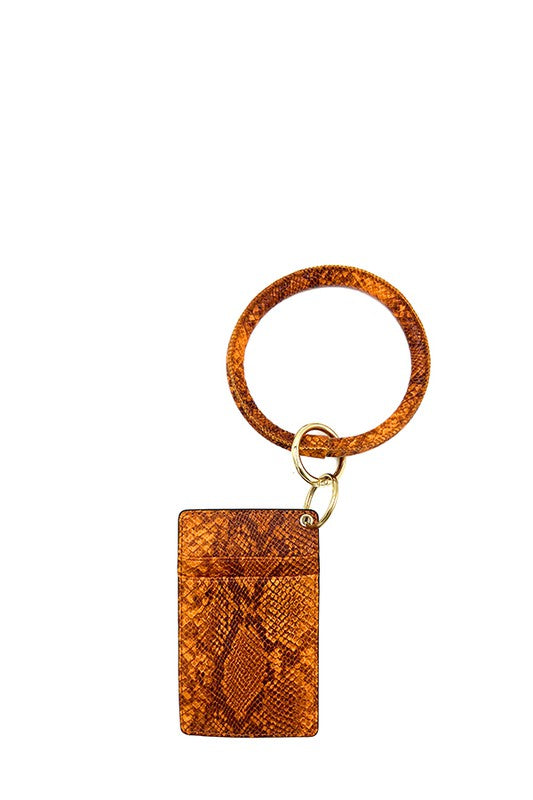 Snake Pattern Ring Link Card Holder