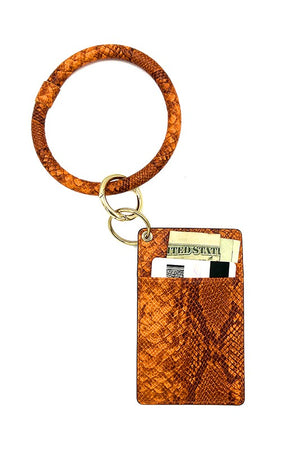 Snake Pattern Ring Link Card Holder