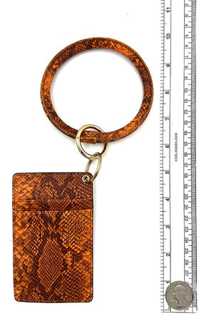 Snake Pattern Ring Link Card Holder