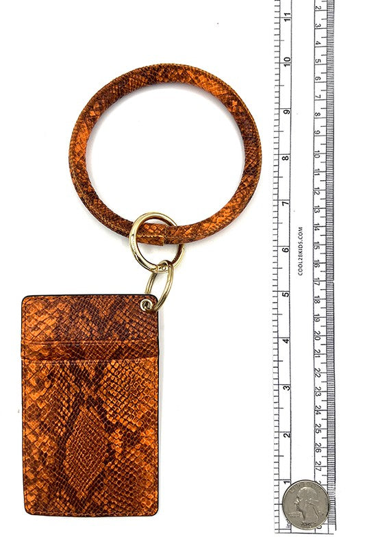 Snake Pattern Ring Link Card Holder