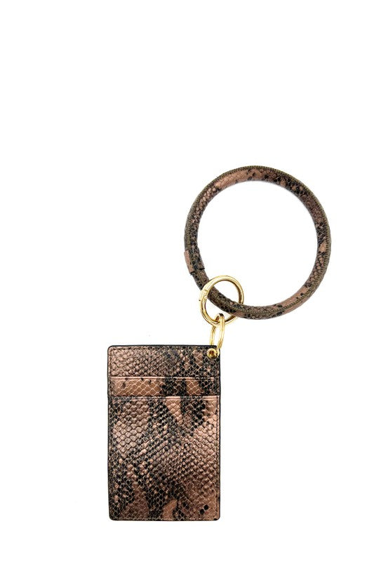 Snake Pattern Ring Link Card Holder