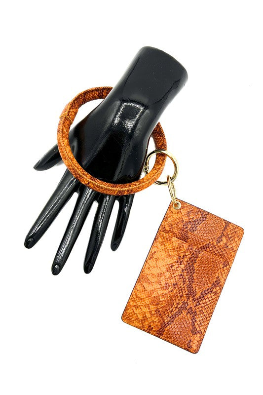 Snake Pattern Ring Link Card Holder