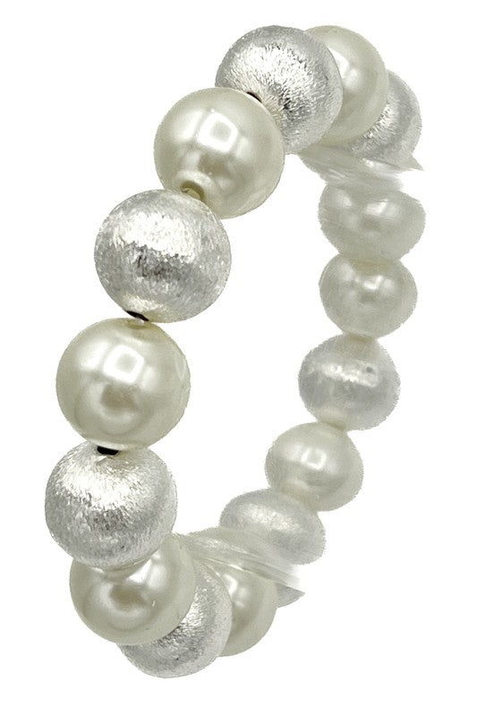 Pearl Satin Ball Bracelet