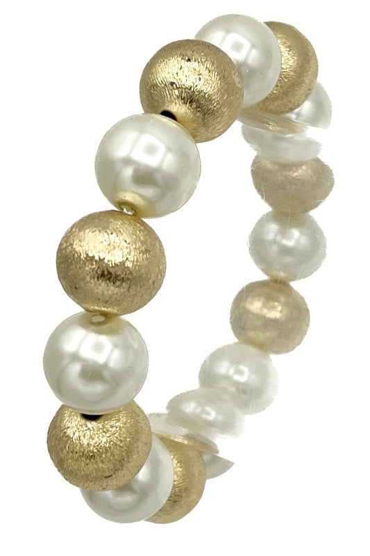Pearl Satin Ball Bracelet
