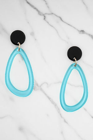 Plastic Knot Water Drop Earring