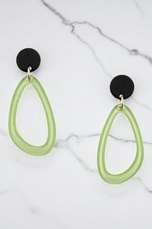 Plastic Knot Water Drop Earring