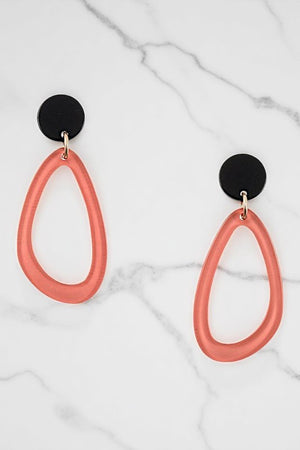 Plastic Knot Water Drop Earring