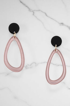 Plastic Knot Water Drop Earring