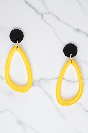 Plastic Knot Water Drop Earring