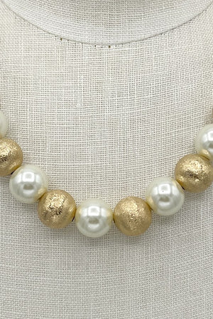 Pearl Satin Necklace Strand