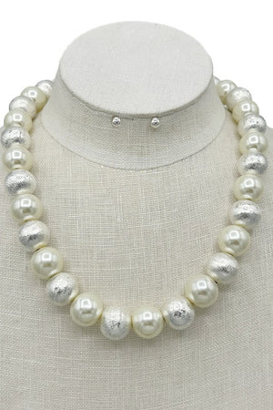 Pearl Satin Necklace Strand