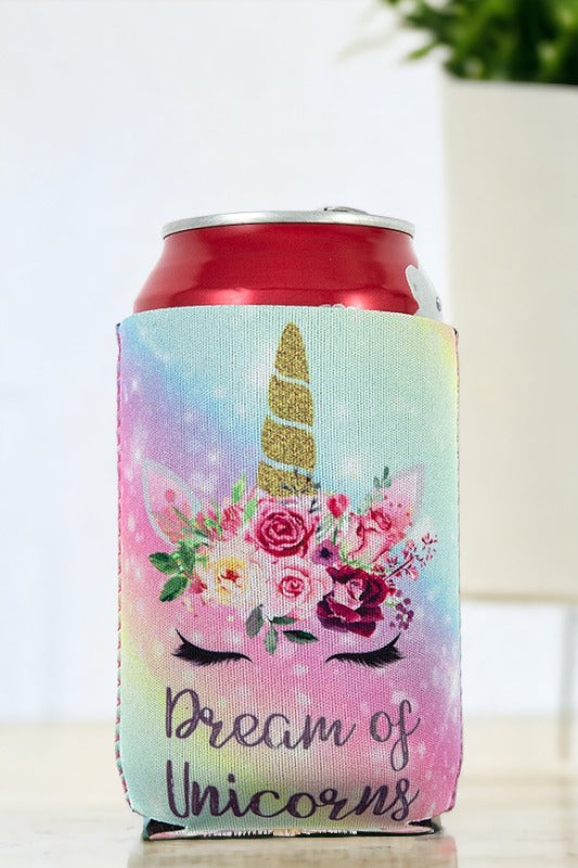 Unicorn Print Drink Sleeve