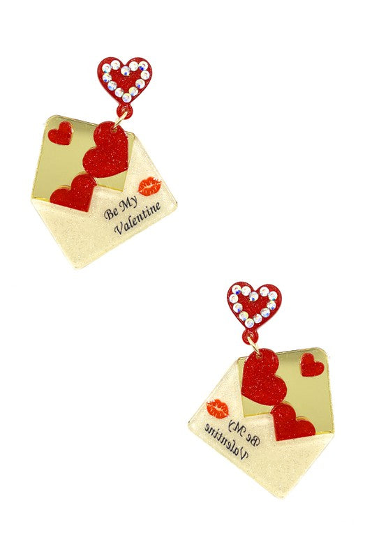 Valentine Envelope Earring