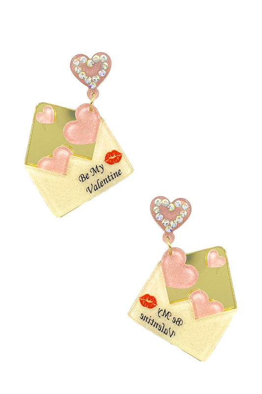 Valentine Envelope Earring