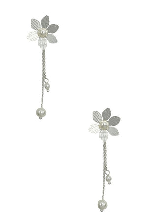 Floral Chain Drop Earring