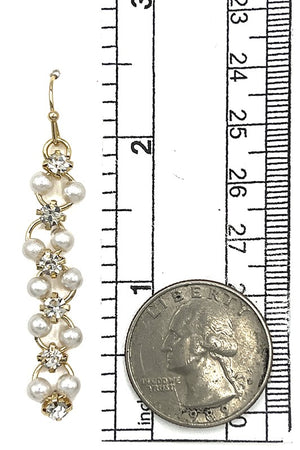 Pearl Gem Link Earring