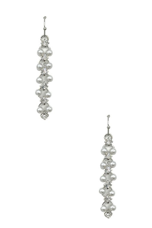 Pearl Gem Link Earring