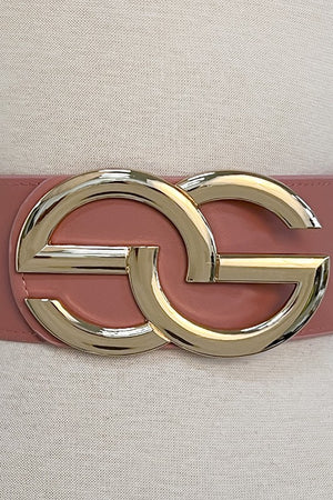 Fashion Link Buckle Stretch Belt