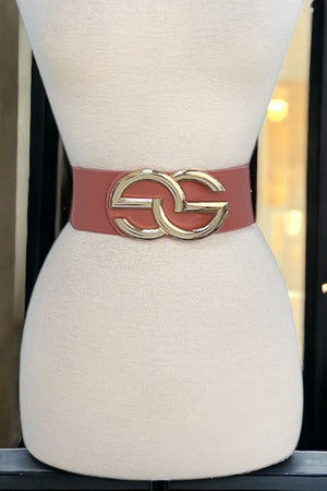 Fashion Link Buckle Stretch Belt