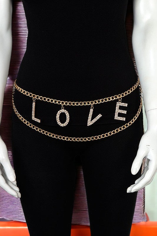 LOVE Chain Link Belt