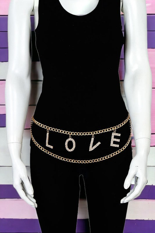 LOVE Chain Link Belt