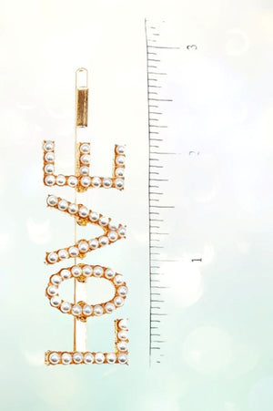 LOVE PEARL HAIR PIN