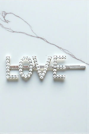 LOVE PEARL HAIR PIN