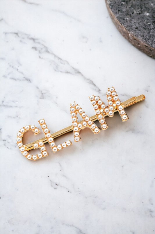 GLAM Pearl Accent Hair Pin