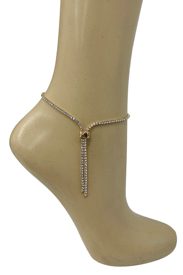 Rhinestone Pave Anklet