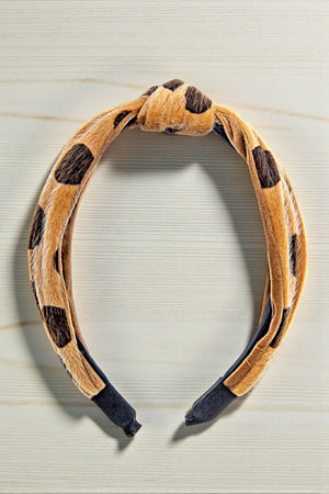 ANIMAL PRINT FURRY FASHION HEADBAND