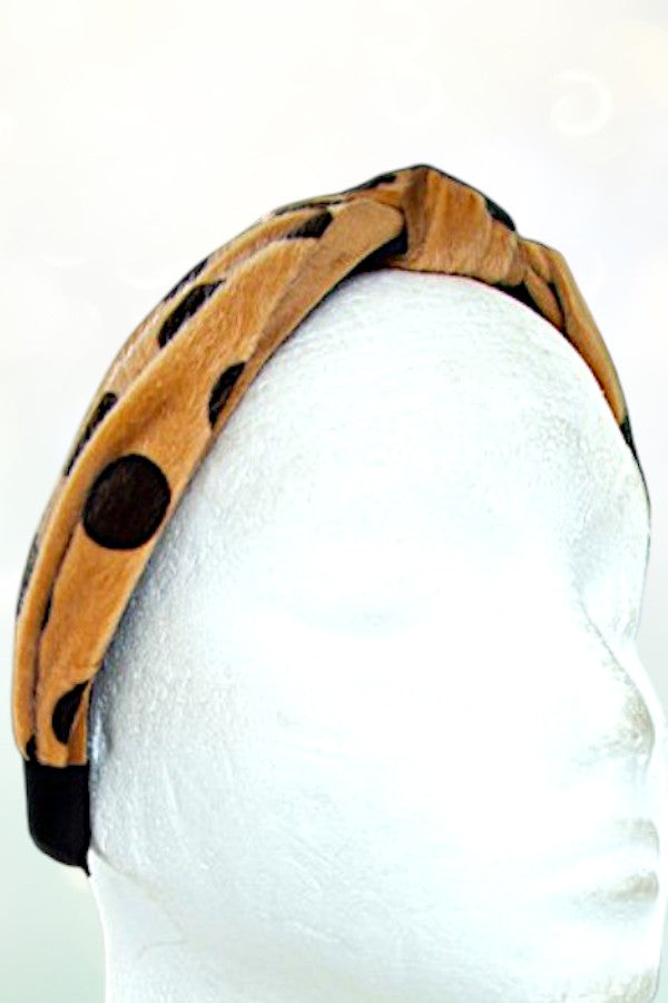 ANIMAL PRINT FURRY FASHION HEADBAND