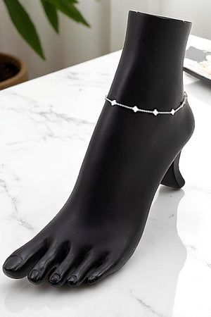 Clover Link Chain Anklet