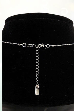 MINI ROUND CZ STONE PAVE CROSS PENDANT NECKLACE